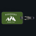 Kosciuszko nationalpark bagagebricka<br><div class="desc">Nationalparken Kosciuszko är hem till berget Kosciuszko,  den högsta toppen på det australiska fastlandet,  och Cabramurra,  land:s högsta stad.</div>