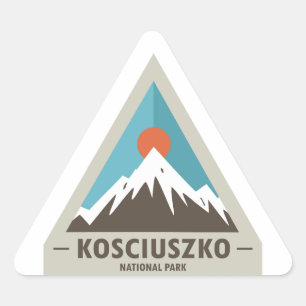 Kosciuszko nationalpark triangelformat klistermärke