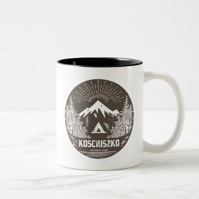 Kosciuszko nationalpark Två-Tonad mugg (Höger)