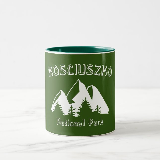 Kosciuszko nationalpark Två-Tonad mugg (Center)