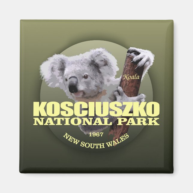 Kosciuszko NP (Koala) WT Magnet (Framsidan)