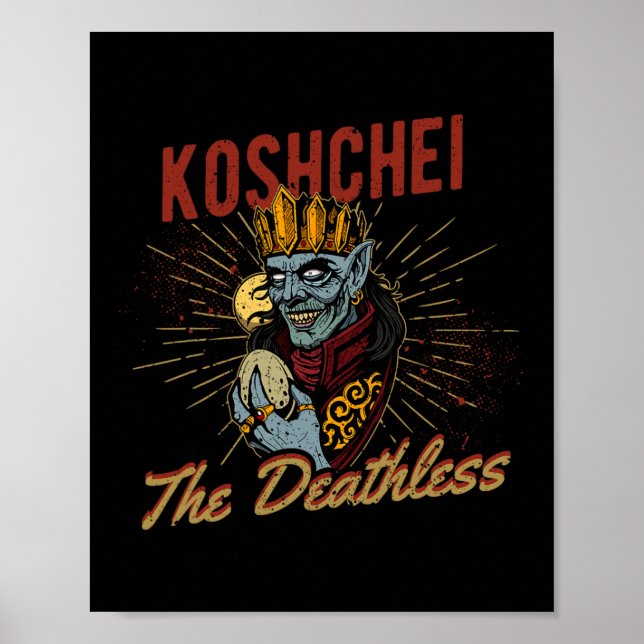 Koshchei Den Odödliga Förfäderskap Paganism Ukrain Poster (Framsidan)