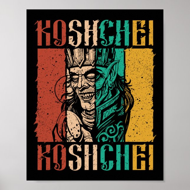Koshchei den Odödlige Förfäderskap Hedendom Ukrain Poster (Framsidan)