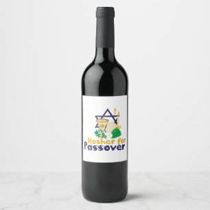 Kosher 4 Passover Vinflaska Etikett