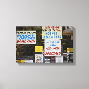 Kosher Deli Kött Knlack New York-fotografi Canvastryck