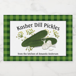 Kosher Dill Pickles Pput H Food Label Mat Etiketter