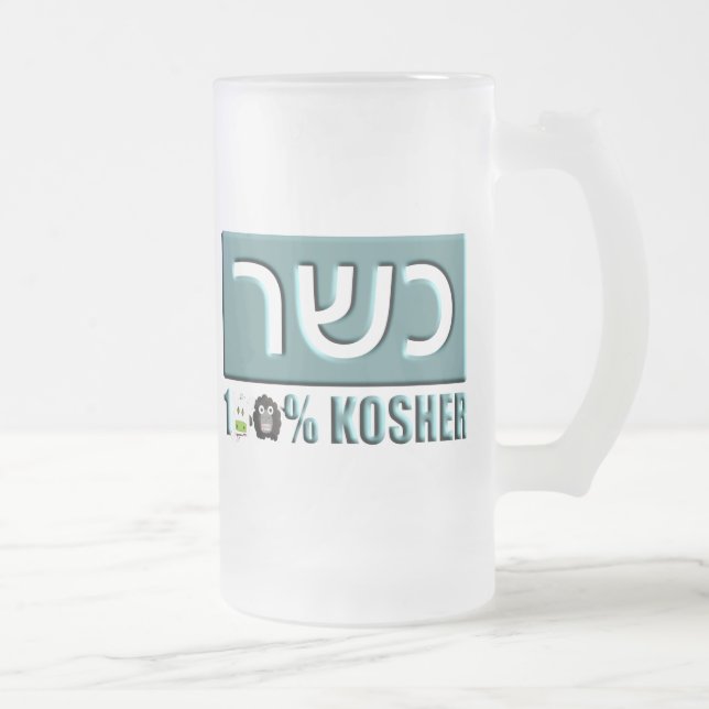 Kosher Frostat Ölglas (Höger)