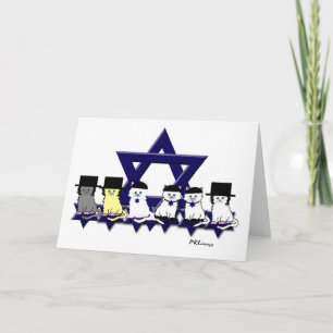 Kosher kattungar i en ro helgkort