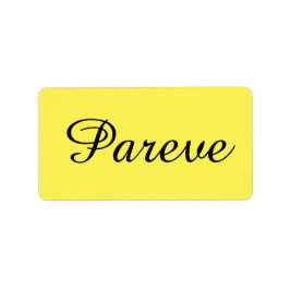 Kosher Kitchen Stickers Label Pareve Parve Parev Adressetikett