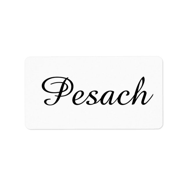Kosher Kitchen Stickers Label Passover Pesach Adressetikett (Framsidan)