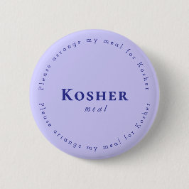 Kosher meal Request Badge, Light purple, Navy Knapp