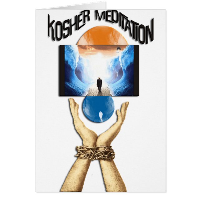Kosher meditation hälsningskort (Framsidan)
