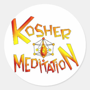 Kosher meditation runt klistermärke
