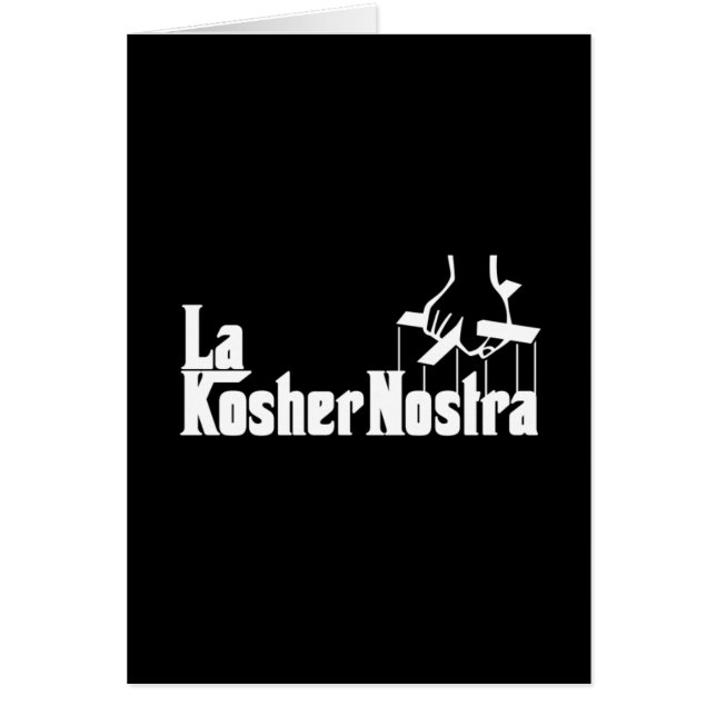 Kosher Nostra Hälsningskort (Framsidan)