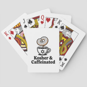 Kosher och koffeinfri judisk kaffe Hanukah Casinokort