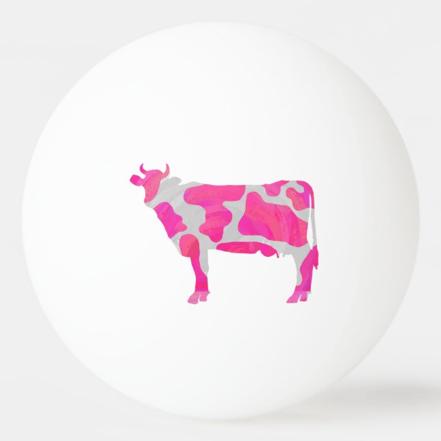 Koshock rosa- och vitSilhouette Pingisboll (Baksidan)