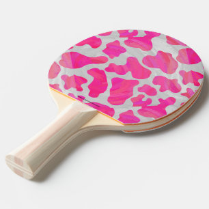 Koshock rosa- och vittryck pingisracket