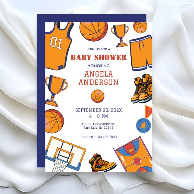 Koshower för basketboll inbjudningar (Skapare uppladdad)