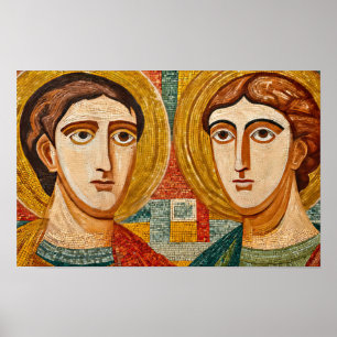 Kosmas och Damanis läskvätt Poster