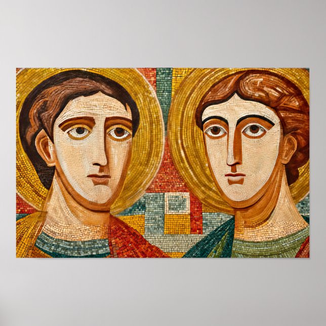 Kosmas och Damanis läskvätt Poster (Framsidan)