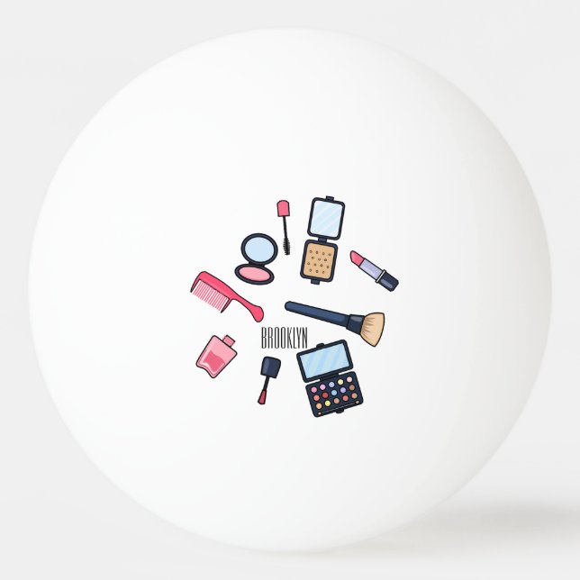 Kosmetik/tecknad för konfektion pingisboll (Framsidan)