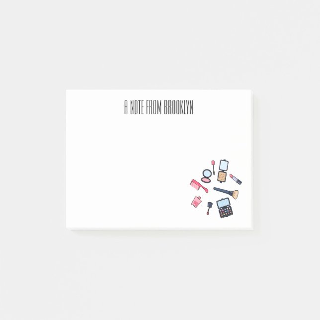 Kosmetik/tecknad för konfektion post-it block (Framsida)