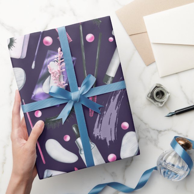 Kosmetik Vattenfärg Mönster Presentpapper (Gifting)
