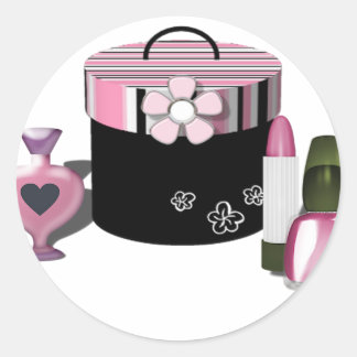 Kosmetikafält Runt Klistermärke