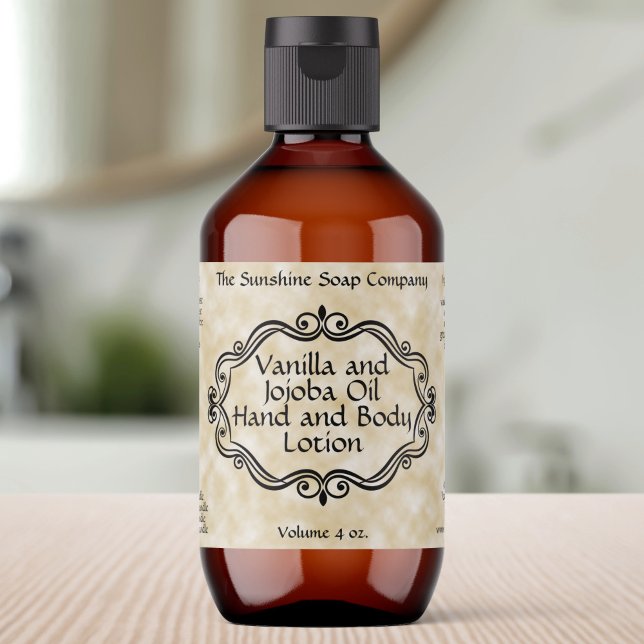 Kosmetikett ram i papper vintage fraktsedel (Skapare uppladdad)