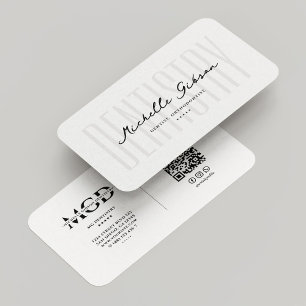 Kosmetisk dentist Dental Aesthetic Elegant White Visitkort