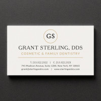 Kosmetisk dentist White Guld Modern Elegant Luxury