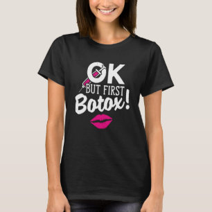 Kosmetisk Nurse Läppar injektor men F T Shirt