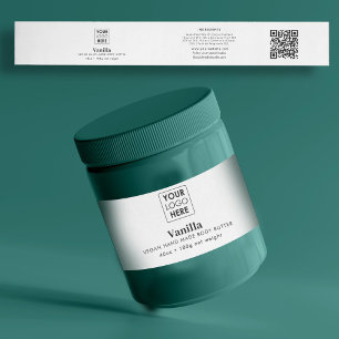 Kosmetisk produktetikett Skincare Logotyp-etikett Etikettband
