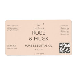 Kosmetiska etiketter Dropper Logotyp flaska med Qr Fraktsedel