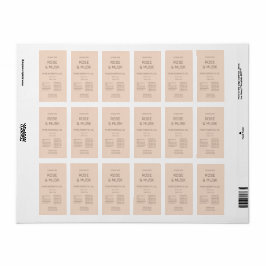 Kosmetiska oljeetiketter/Dropper flaska med Qrcode Adressetikett
