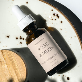 Kosmetiska oljeetiketter/Dropper flaska med Qrcode Fraktsedel