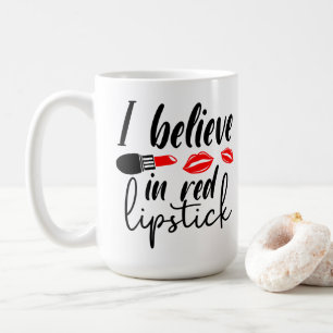 Kosmetolog Glam Girl Red Lipstick Makeup Artist Kaffemugg