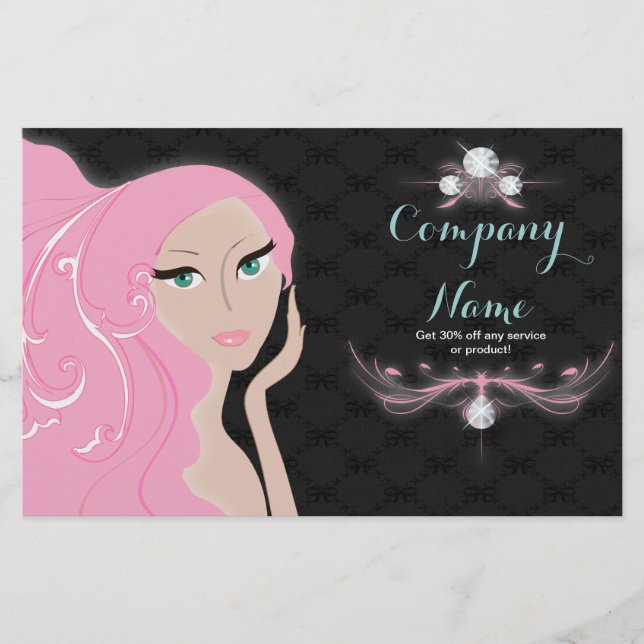 Kosmetolog Hår make up-artist SPA Salong Flygblad (Framsidan)
