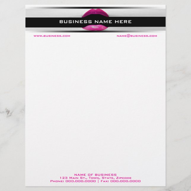 Kosmetolog Letterhead Brevhuvud (Framsida)