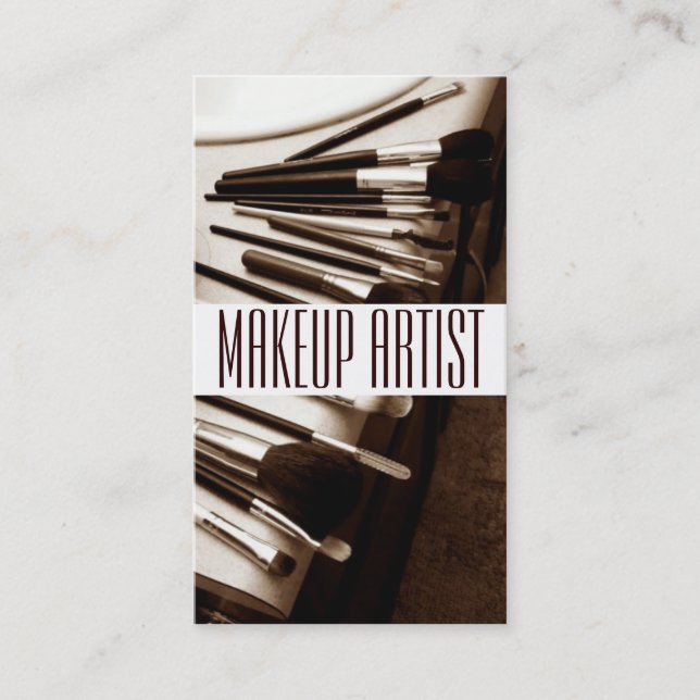 Kosmetolog Makeup Artist Beauty Salon Visitkort (Framsida)