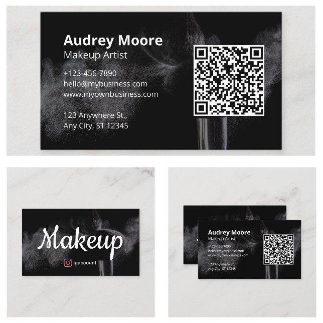 Kosmetolog Makeup Artist Visitkort (Cosmetologist Makeup Artist Business Card
)