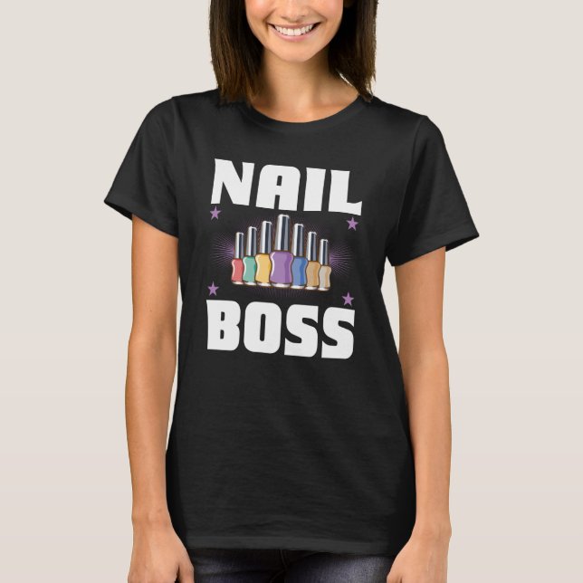 Kosmetolog Nagel Polske designer Manicurist Nagel T Shirt (Framsida)