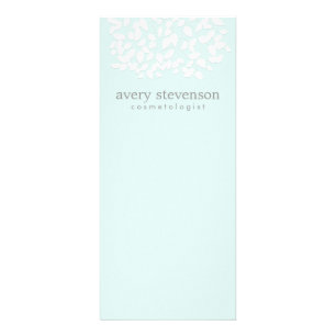 Kosmetolog Söt White Löv Light Aqua Blue Reklamkort