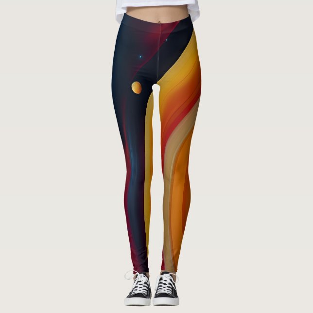 Kosmibesprutade baljväxter leggings (Framsida)