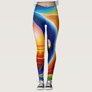 Kosmibesprutade baljväxter leggings