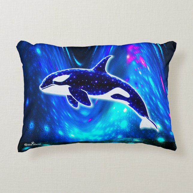Kosmic Orca Prydnadskudde (Framsidan)
