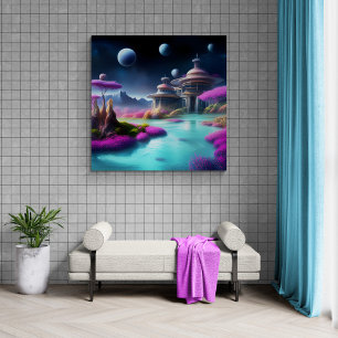 Kosmisk arkitektur canvastryck