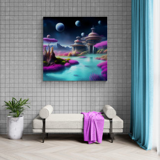 Kosmisk arkitektur canvastryck