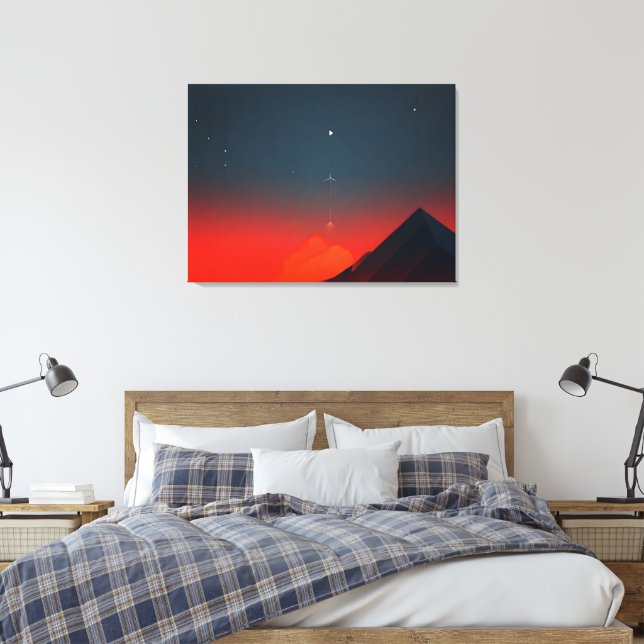 Kosmisk asscent canvastryck (Insitu (sovrum))