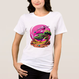 🚀 Kosmisk Äventyr Dam Grafisk T-Shirt